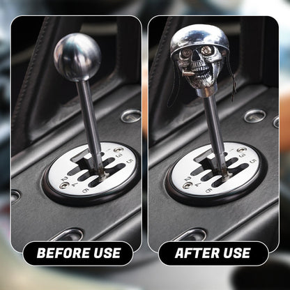 Creative Rust-Proof Skull Soldier Grip Gear Knob