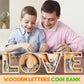Wooden Letters Coin Bank