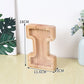 Wooden Letters Coin Bank