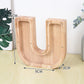 Wooden Letters Coin Bank