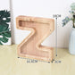 Wooden Letters Coin Bank