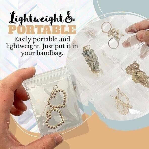 🔥While Supplies Last 40% OFF!🎉 TRANSPARENT JEWELLERY STORAGE BOOK SET