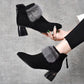 🎉Perfect Gift🎁Winter Women's Elegant Chunky Furry Ankle