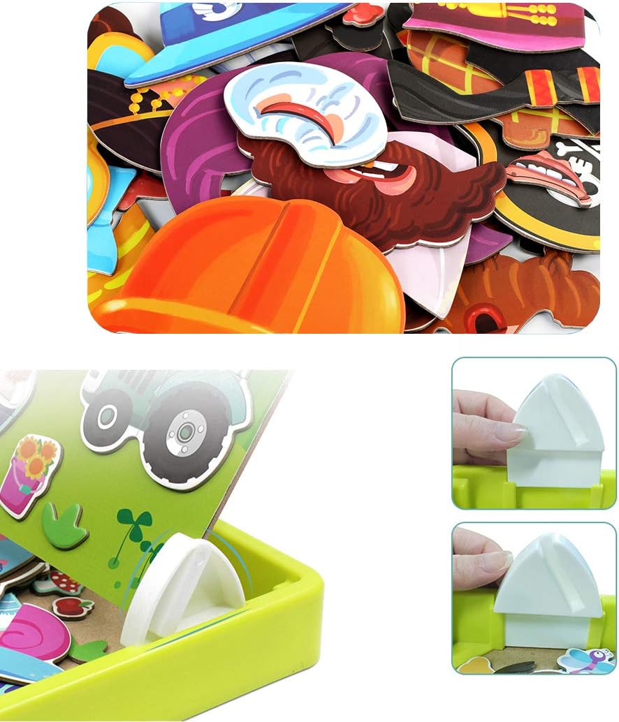 🔥Limited Sale 77%OFF🔥Magnetic Face make over Puzzle: Double-Sided Travel Game