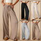 Women’s Casual Soft Wide-Leg Pants With Drawstring