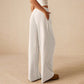 Women’s Casual Soft Wide-Leg Pants With Drawstring