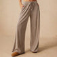Women’s Casual Soft Wide-Leg Pants With Drawstring