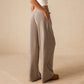 Women’s Casual Soft Wide-Leg Pants With Drawstring
