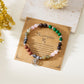 12 Zodiac Stone Beaded Bracelet with Astrological Sign Charm