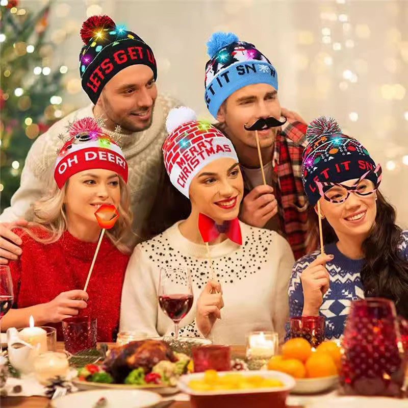 🎁2025 Early Christmas Sale🎄LED Knitted Christmas Hat