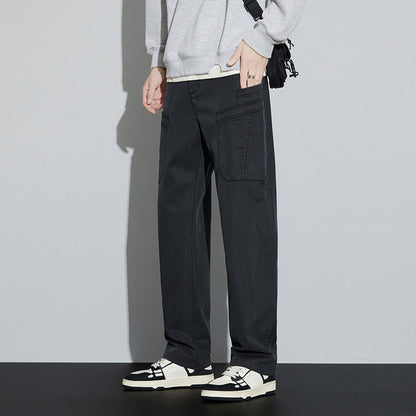 Men’s Stretchy Multi-Pocket Casual Pants