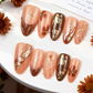 💅30 PCS Handcrafted Almond Press-On Nails Set
