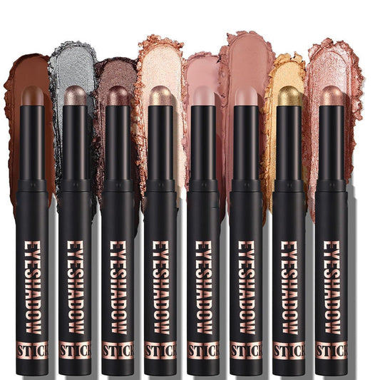 🎅LAST DAY-￡9.99 FOR 8 PCS!!🎄50K+ SOLD! 🎁✨8 Colors Glitter Eyeshadow Stick