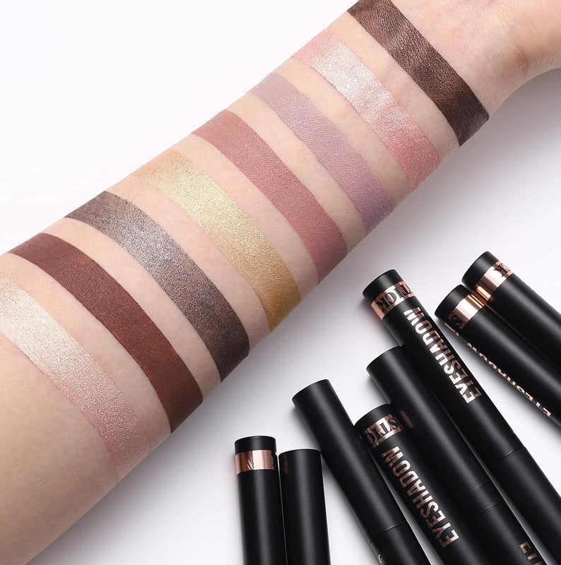 🎅LAST DAY-￡9.99 FOR 8 PCS!!🎄50K+ SOLD! 🎁✨8 Colors Glitter Eyeshadow Stick