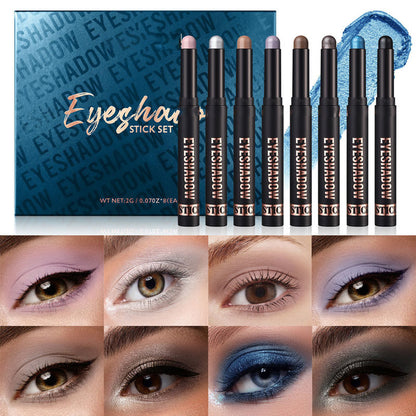🎅LAST DAY-￡9.99 FOR 8 PCS!!🎄50K+ SOLD! 🎁✨8 Colors Glitter Eyeshadow Stick
