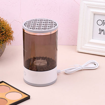 💖 60% OFF! ✨ AUTOMATIC MAKEUP BRUSH CLEANER - Deep Cleaning in 3 Minutes, Compact & Portable for Travel, USB Charging with Quiet Operation 🌸🚿