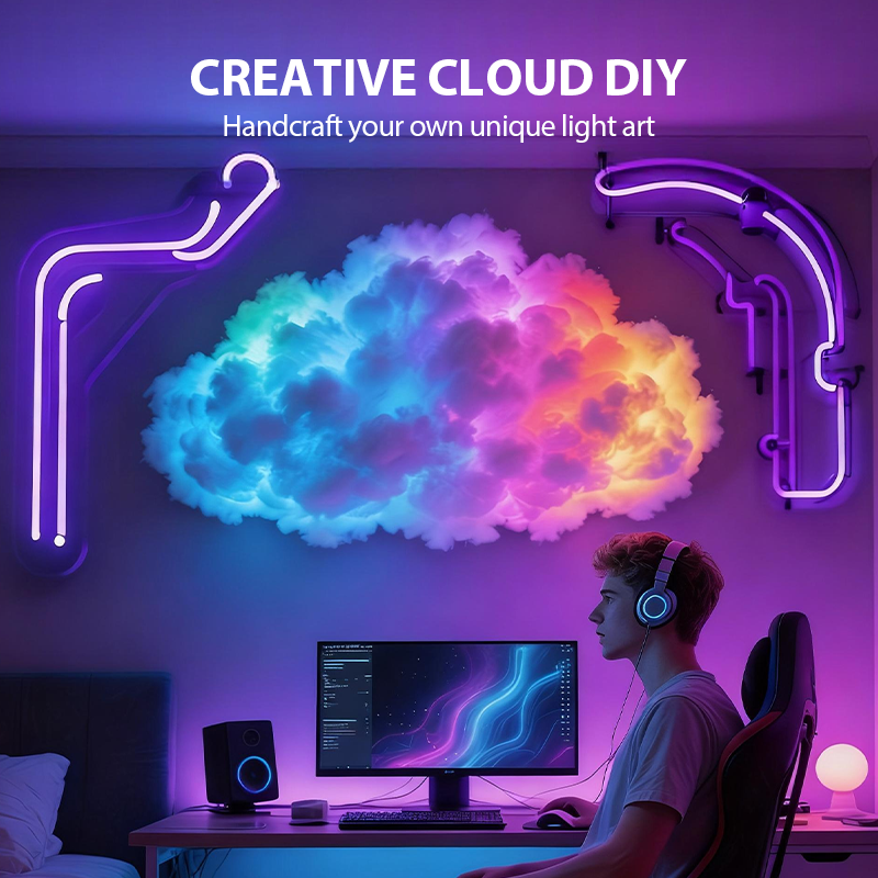 ⏳Limited-time 60% off⏰DIY USB-Powered Thundercloud LED Light Decor🌈☁️