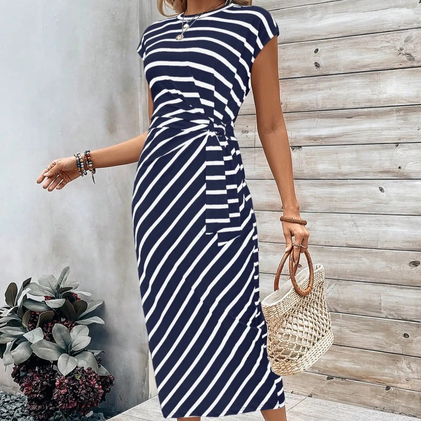 🔥LAST DAY SALE 50% OFF!!💕Women's Elegant Tie Waist Dress