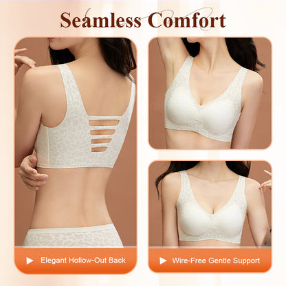 Stylish Leopard Pattern Breathable Everyday Bra