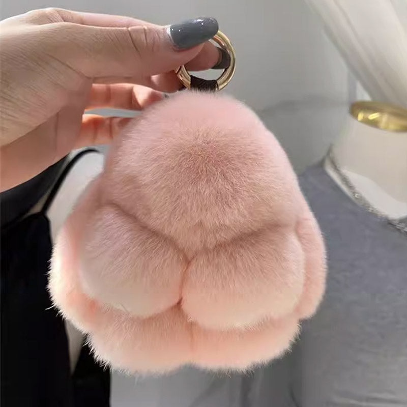 Plush Bunny Keychain Pendant