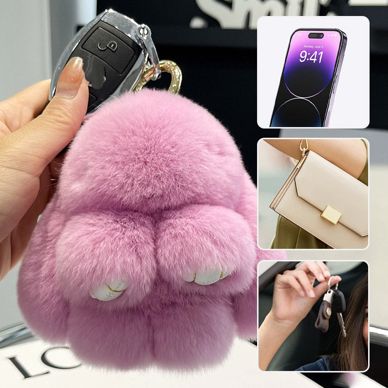 Plush Bunny Keychain Pendant