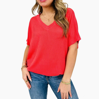 🎉LAST DAY SALE 60% OFF!!🎁Women's V-Neck Summer T-Shirt 🌟