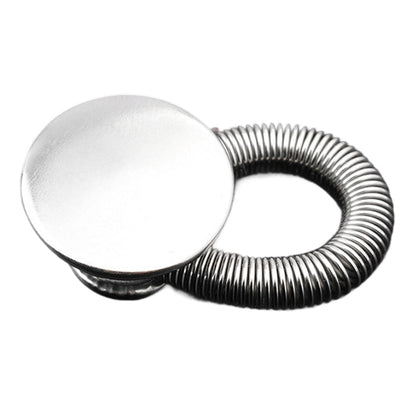 Spring-Loaded Metal Waist Extender Button for Jeans