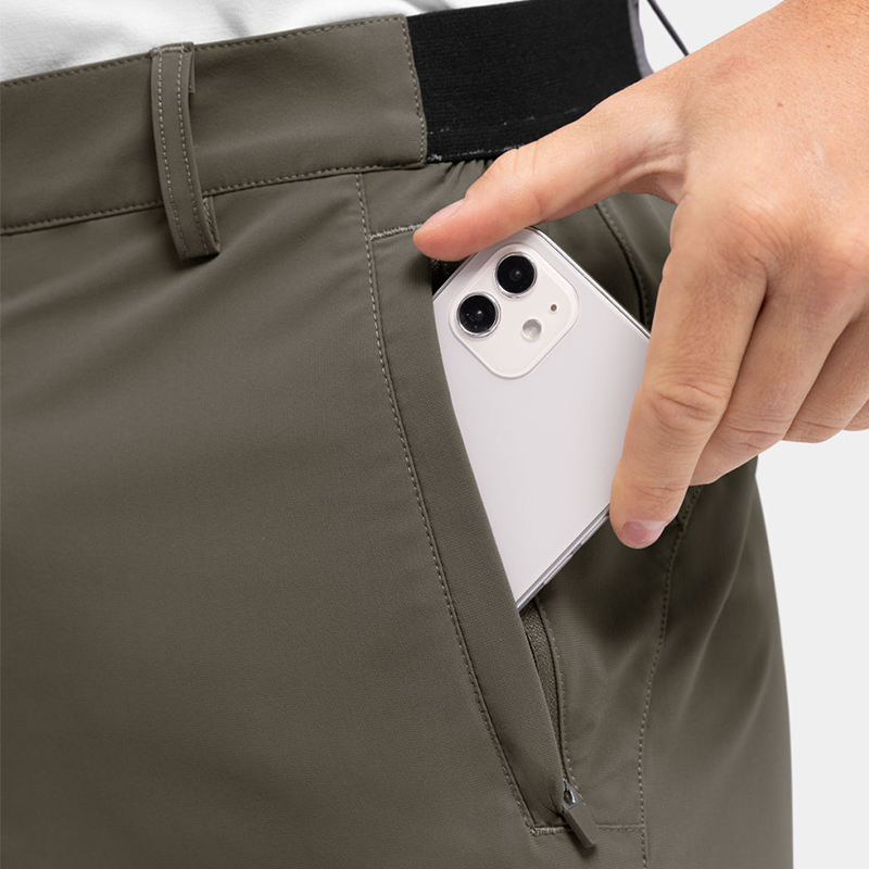 Men's Solid Color Flat Front Shorts