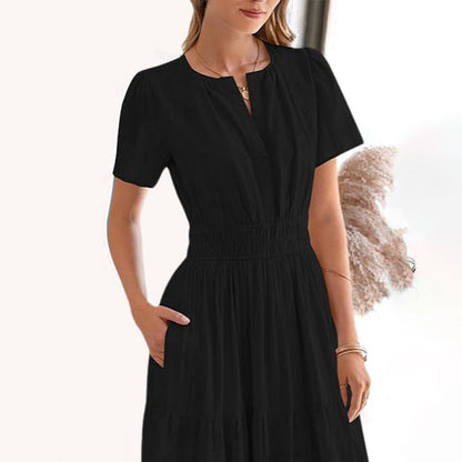💕HOT SALE 67% OFF💕Women's Boho Chic Smocked Waist Maxi Dress