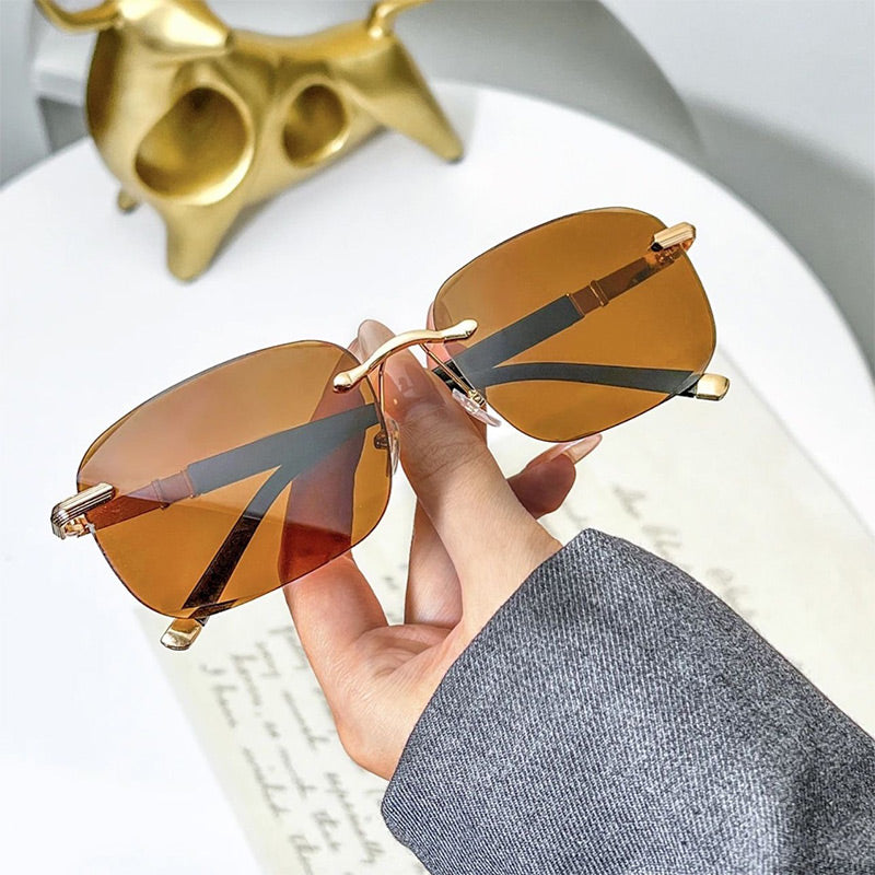 High Definition Rimless Protective Sunglasses