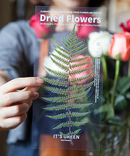 Big Size Dried Flowers Stickers Set