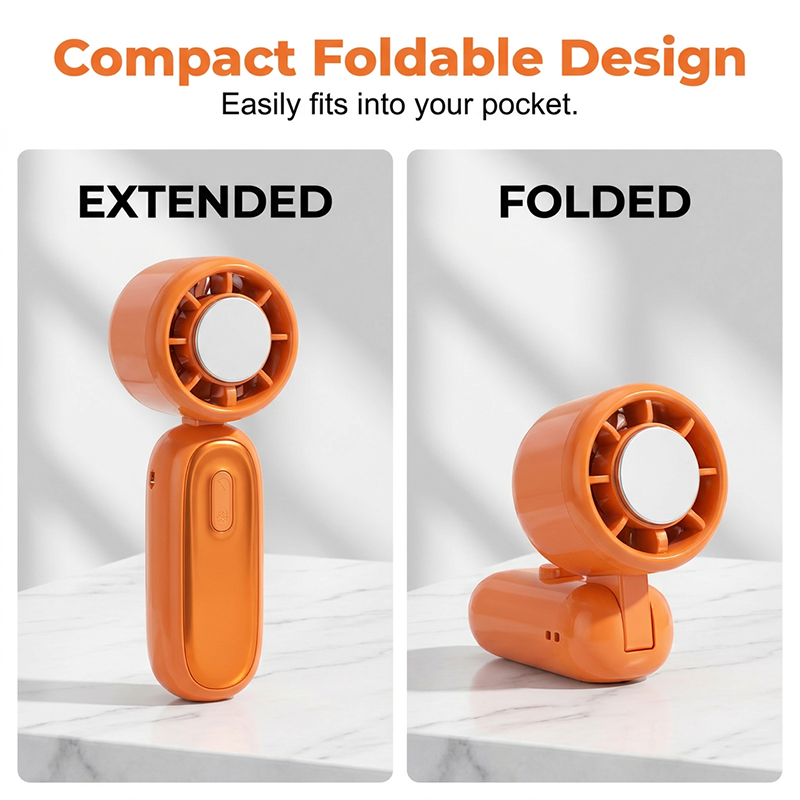 Portable Handheld Digital Display Cooling Fan
