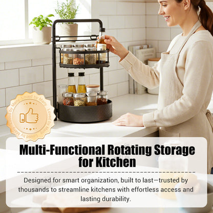 Multi-Functional Rotating Storage for Kitchen