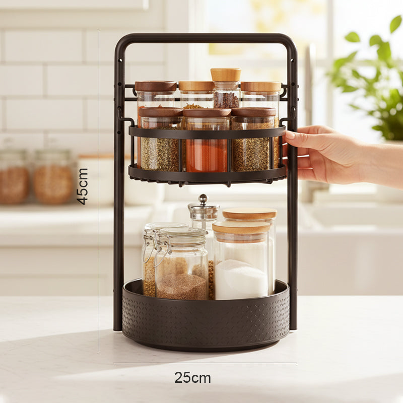 Multi-Functional Rotating Storage for Kitchen