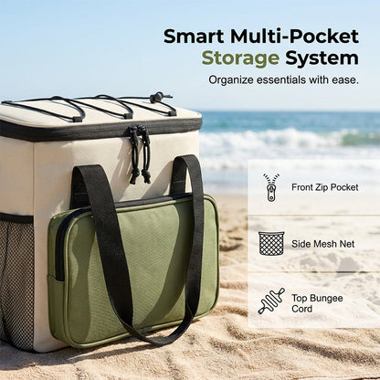 👜Large Capacity Insulated Cooler Bag for Picnics & Outdoors