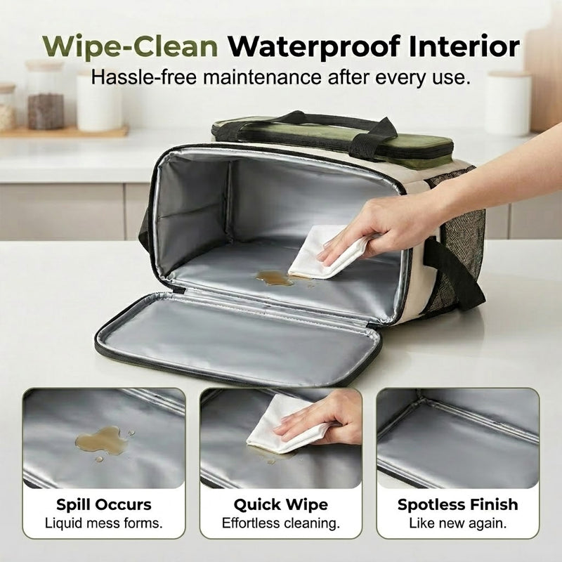 👜Large Capacity Insulated Cooler Bag for Picnics & Outdoors