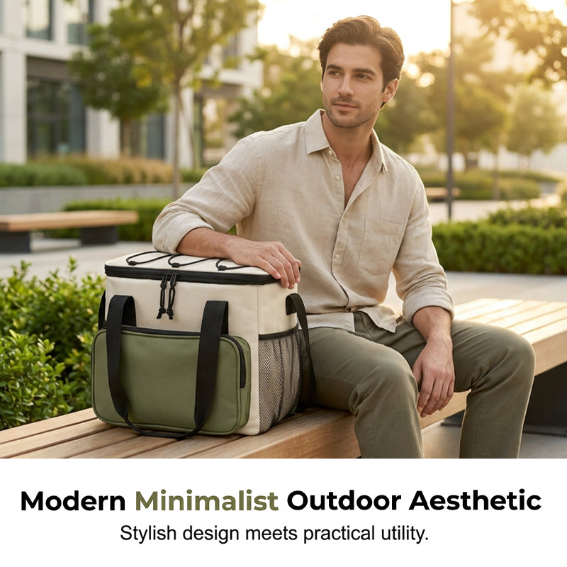 👜Large Capacity Insulated Cooler Bag for Picnics & Outdoors