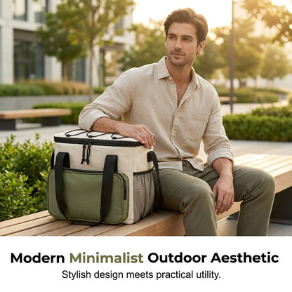 👜Large Capacity Insulated Cooler Bag for Picnics & Outdoors