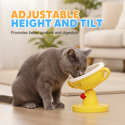 Adjustable Trophy-Shaped Pet Feeder
