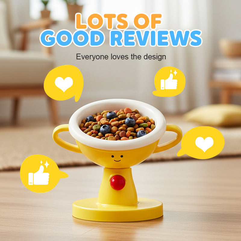 Adjustable Trophy-Shaped Pet Feeder